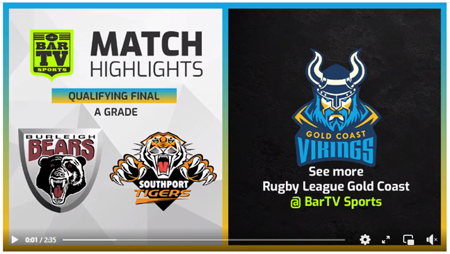 Burleigh Bears v Southport Tigers Qualifying Final Highlights