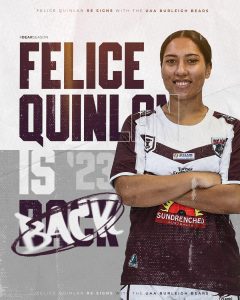 Felice Quinlan Returns for the Bears