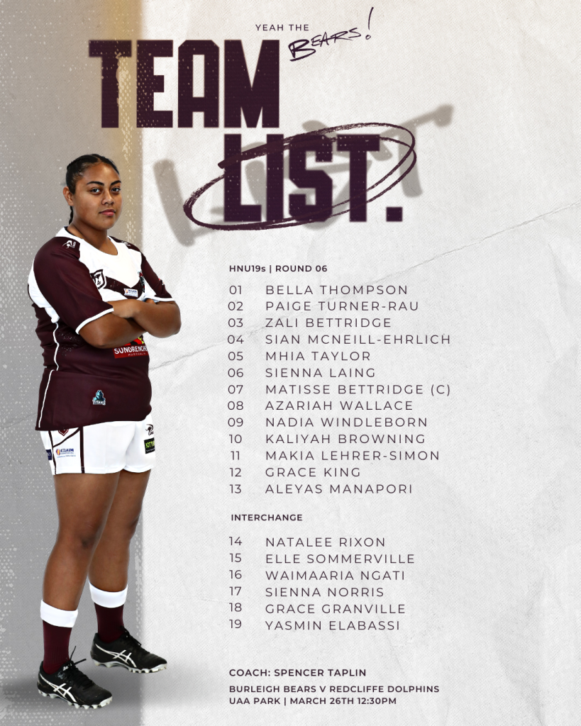 HNu19 TEAM LIST