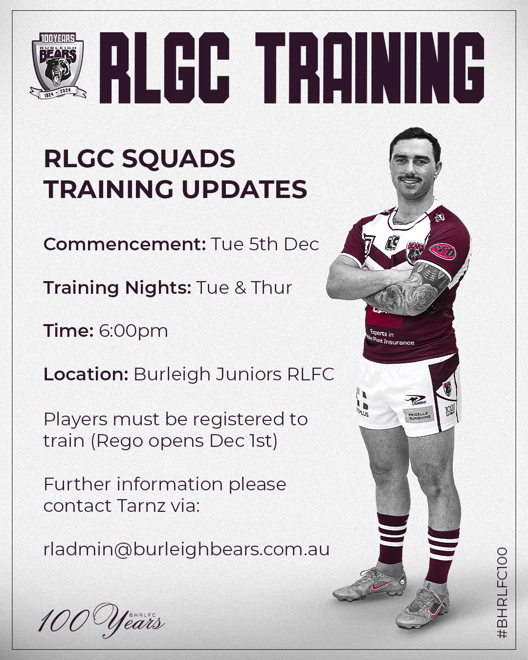 RLGC Training - burleighbears