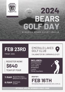 Bears 2024 Golf Day