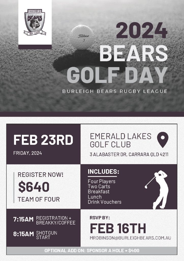 2024 Bears Golf Day