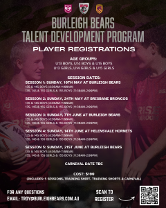 Burleigh Bears Talent Development Program